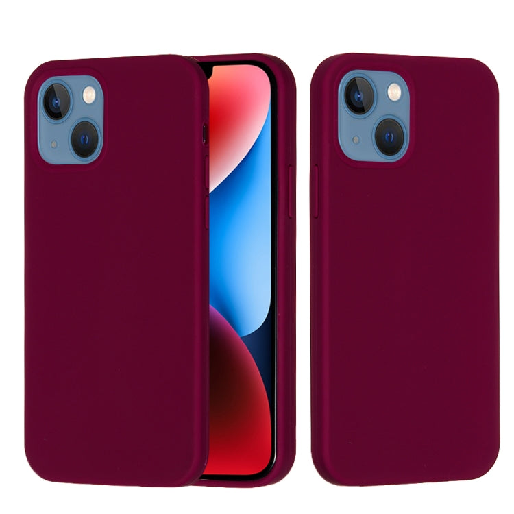 For iPhone 15 Plus Solid Color Silicone Phone Case(Violet) - iPhone 15 Plus Cases by PMC Jewellery | Online Shopping South Africa | PMC Jewellery