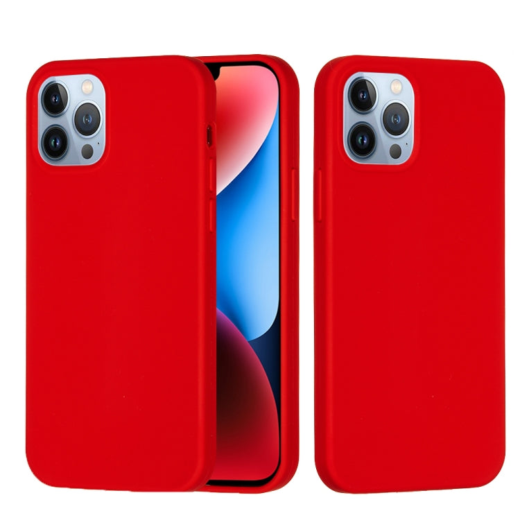 For iPhone 15 Pro Max Solid Color Silicone Phone Case(Red) - iPhone 15 Pro Max Cases by PMC TechLife | Online Shopping South Africa | PMC TechLife