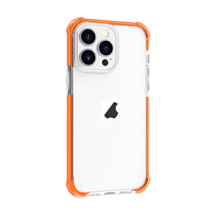 For iPhone 15 Pro Max Four-corner Shockproof TPU + Acrylic Phone Case(Orange) - iPhone 15 Pro Max Cases by PMC Jewellery | Online Shopping South Africa | PMC Jewellery