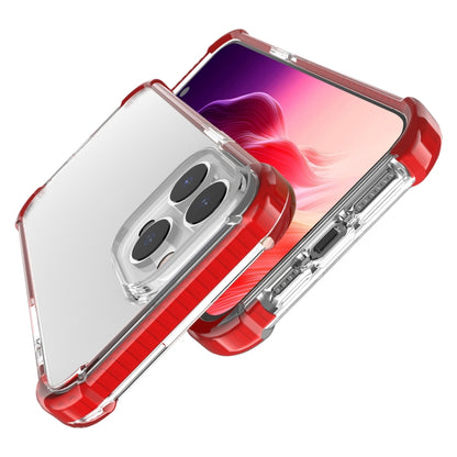 For iPhone 15 Pro Max Four-corner Shockproof TPU + Acrylic Phone Case(Red) - iPhone 15 Pro Max Cases by PMC Jewellery | Online Shopping South Africa | PMC Jewellery