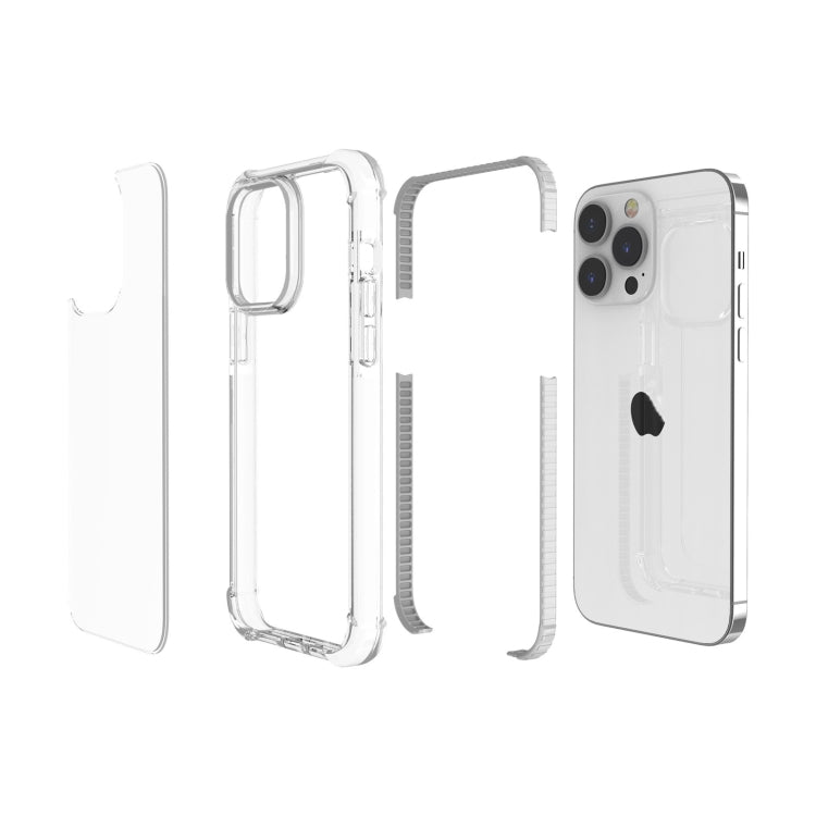 For iPhone 15 Pro Four-corner Shockproof TPU + Acrylic Phone Case(Transparent) - iPhone 15 Pro Cases by PMC Jewellery | Online Shopping South Africa | PMC Jewellery