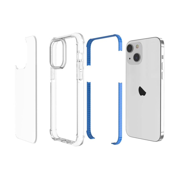 For iPhone 15 Four-corner Shockproof TPU + Acrylic Phone Case(Blue) - iPhone 15 Cases by PMC Jewellery | Online Shopping South Africa | PMC Jewellery