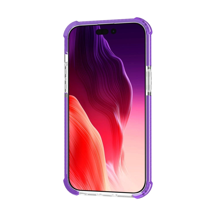 For iPhone 15 Four-corner Shockproof TPU + Acrylic Phone Case(Purple) - iPhone 15 Cases by PMC TechLife | Online Shopping South Africa | PMC TechLife