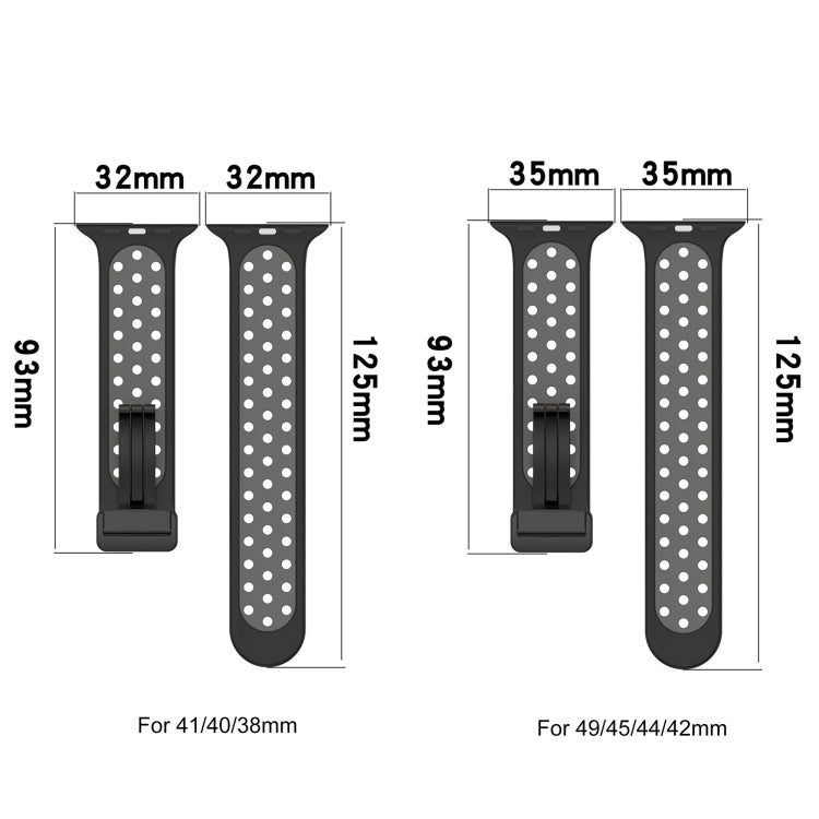 For Apple Watch 6 40mm Magnetic Buckle Silicone Watch Band(Olive Black) - Watch Bands by PMC Jewellery | Online Shopping South Africa | PMC Jewellery