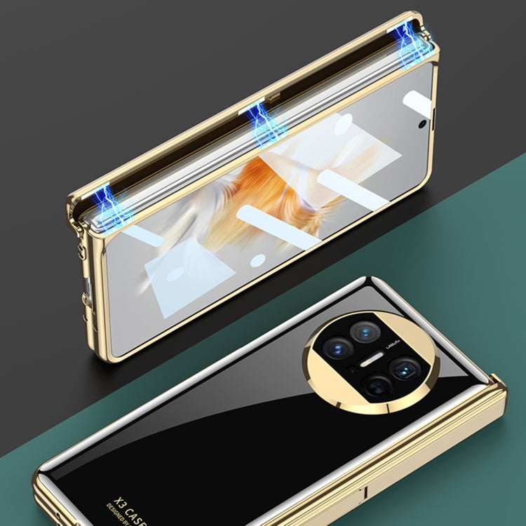 For Huawei Mate X3 GKK Integrated Plating Hinge Folding Phone Case(Black) - Huawei Cases by GKK | Online Shopping South Africa | PMC TechLife | Buy Now Pay Later Mobicred