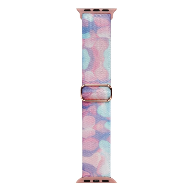 For Apple Watch Ultra 49mm Painted Pattern Nylon Replacement Watch Band(Water Fluid) - Watch Bands by PMC Jewellery | Online Shopping South Africa | PMC Jewellery