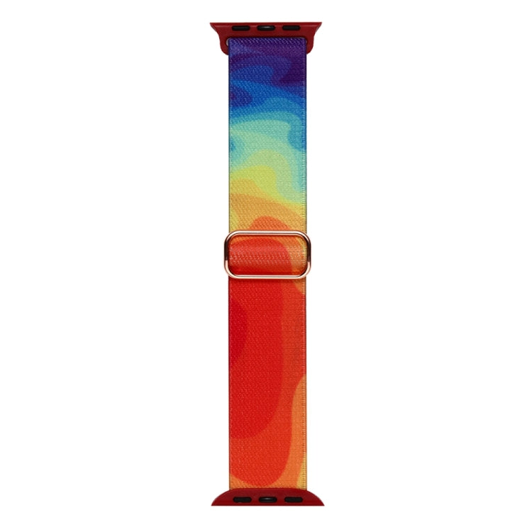 For Apple Watch 5 40mm Painted Pattern Nylon Replacement Watch Band(Liquid Colorful) - Watch Bands by PMC Jewellery | Online Shopping South Africa | PMC Jewellery