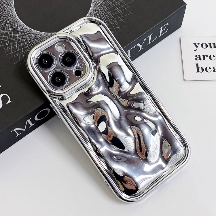 For iPhone 13 Electroplating Meteorite Texture TPU Phone Case(Silver) - free shipping - PMC TechLife - Order now!