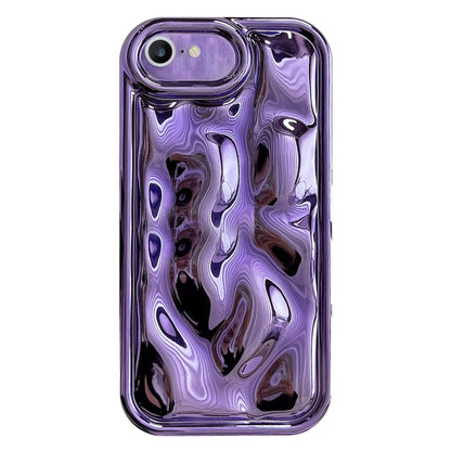 For iPhone 6 / 6s Electroplating Meteorite Texture TPU Phone Case(Purple) - More iPhone Cases by PMC Jewellery | Online Shopping South Africa | PMC Jewellery