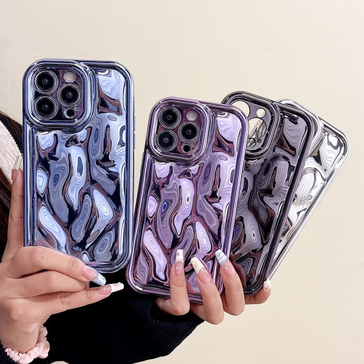 For iPhone 14 Electroplating Meteorite Texture TPU Phone Case(Purple) - iPhone 14 Cases by PMC Jewellery | Online Shopping South Africa | PMC Jewellery