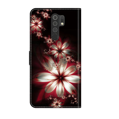 For Xiaomi Redmi 9 Crystal 3D Shockproof Protective Leather Phone Case(Fantastic Flower) - Xiaomi Cases by PMC Jewellery | Online Shopping South Africa | PMC Jewellery