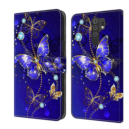 For Xiaomi Redmi 9 Crystal 3D Shockproof Protective Leather Phone Case(Diamond Butterfly) - Xiaomi Cases by PMC Jewellery | Online Shopping South Africa | PMC Jewellery