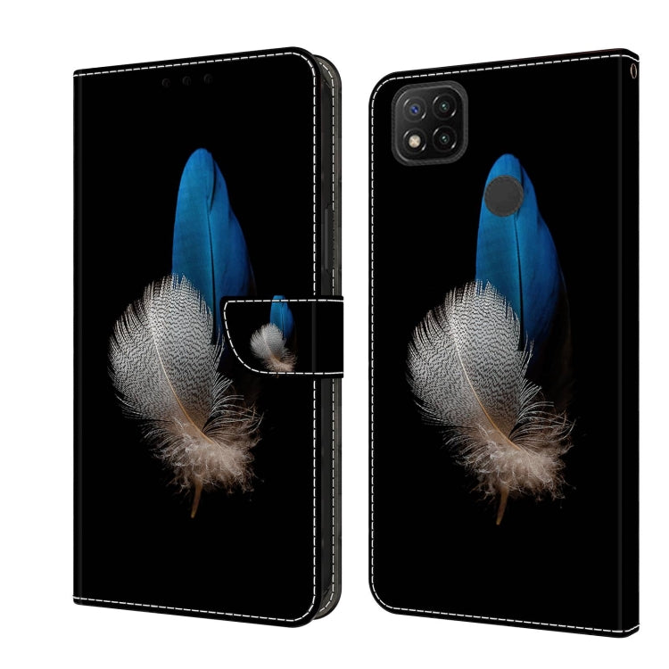 For Xiaomi Redmi 9C Crystal 3D Shockproof Protective Leather Phone Case(Two Branches) - free shipping - PMC TechLife - Order now!