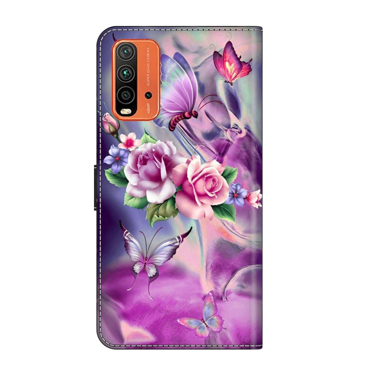 For Xiaomi Redmi 9T Crystal 3D Shockproof Protective Leather Phone Case(Butterfly) - free shipping - PMC TechLife - Order now!