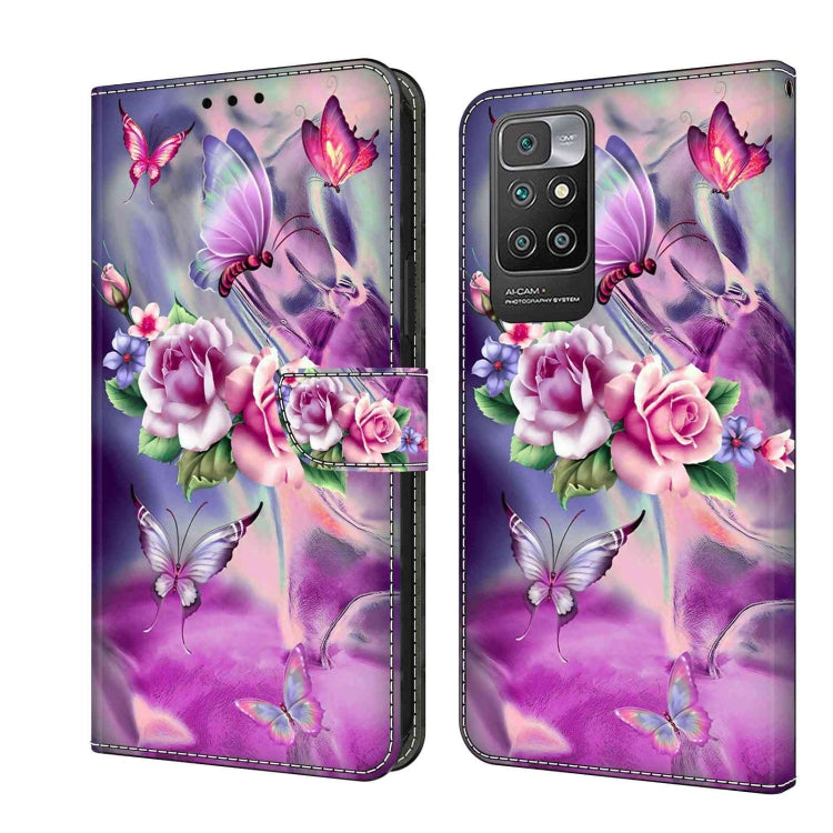 For Xiaomi Redmi 10 Crystal 3D Shockproof Protective Leather Phone Case(Butterfly) - Xiaomi Cases by PMC Jewellery | Online Shopping South Africa | PMC Jewellery