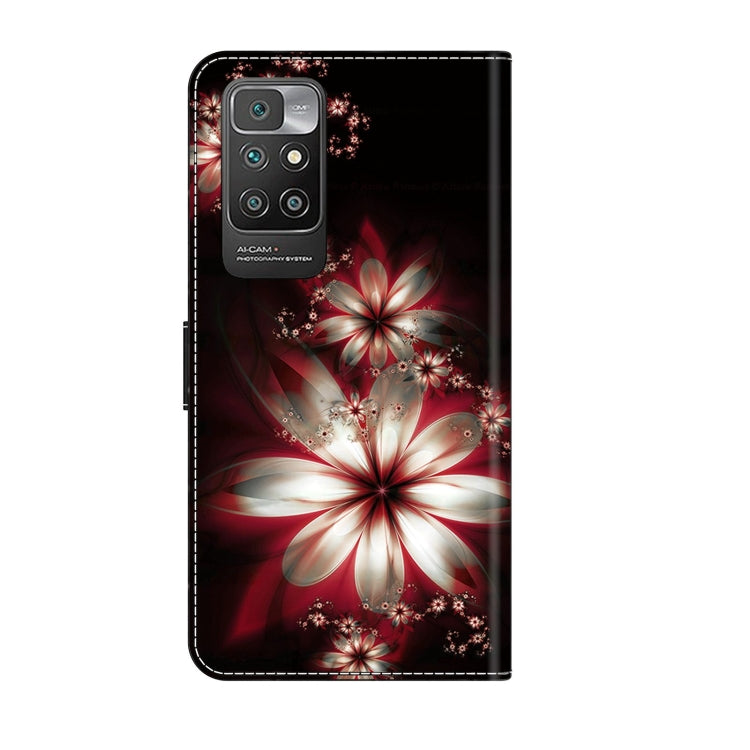 For Xiaomi Redmi 10 Crystal 3D Shockproof Protective Leather Phone Case(Fantastic Flower) - Xiaomi Cases by PMC Jewellery | Online Shopping South Africa | PMC Jewellery