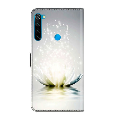 For Xiaomi Redmi Note 8 Crystal 3D Shockproof Protective Leather Phone Case(Light Lotus) - Xiaomi Cases by PMC Jewellery | Online Shopping South Africa | PMC Jewellery