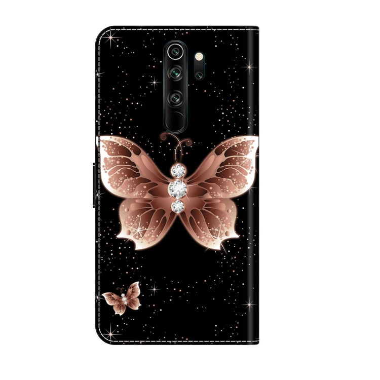 For Xiaomi Redmi Note 8 Pro Crystal 3D Shockproof Protective Leather Phone Case(Pink Diamond Butterfly) - Xiaomi Cases by PMC Jewellery | Online Shopping South Africa | PMC Jewellery