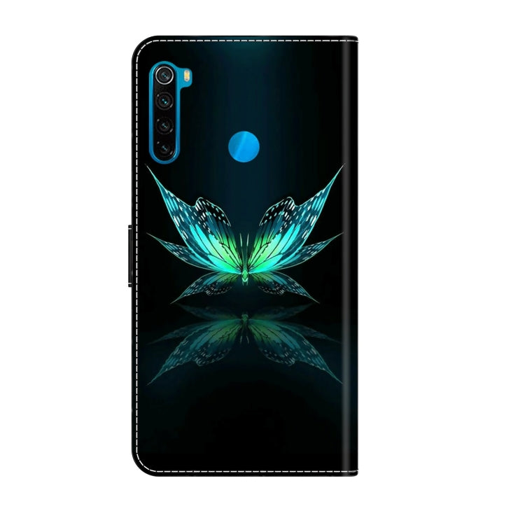 For Xiaomi Redmi Note 8T Crystal 3D Shockproof Protective Leather Phone Case(Reflection Dutterfly) - free shipping - PMC TechLife - Order now!