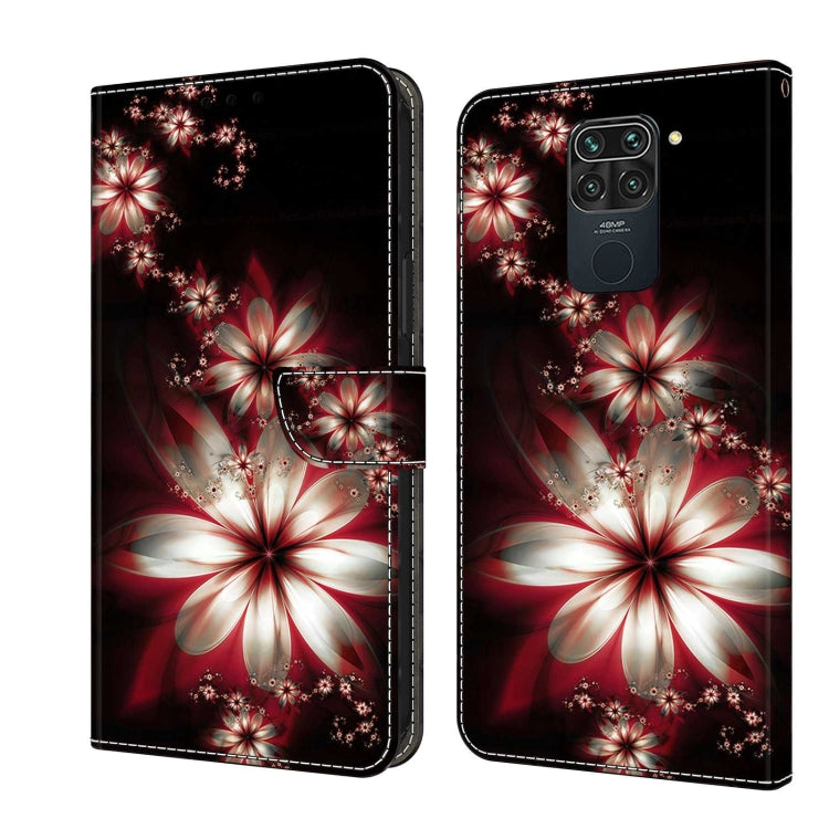 For Xiaomi Redmi Note 9 Crystal 3D Shockproof Protective Leather Phone Case(Fantastic Flower) - Xiaomi Cases by PMC Jewellery | Online Shopping South Africa | PMC Jewellery