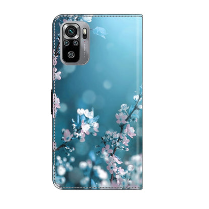 For Xiaomi Redmi Note 10 4G Crystal 3D Shockproof Protective Leather Phone Case(Plum Flower) - Xiaomi Cases by PMC Jewellery | Online Shopping South Africa | PMC Jewellery