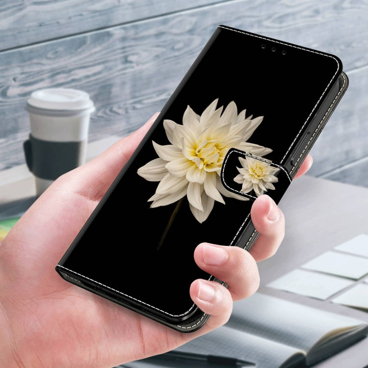 For Xiaomi Redmi Note 11 Global Crystal 3D Shockproof Protective Leather Phone Case(White Flower) - free shipping - PMC TechLife - Order now!