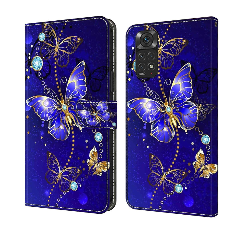 For Xiaomi Redmi Note 11 Global Crystal 3D Shockproof Protective Leather Phone Case(Diamond Butterfly) - Xiaomi Cases by PMC Jewellery | Online Shopping South Africa | PMC Jewellery