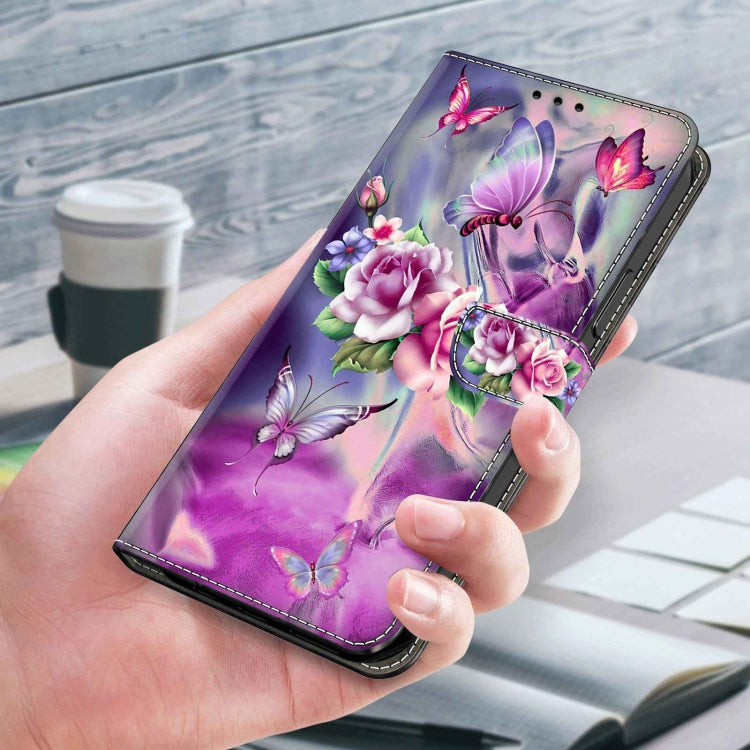 For Xiaomi Redmi Note 12 Pro+ Crystal 3D Shockproof Protective Leather Phone Case(Butterfly) - Xiaomi Cases by PMC Jewellery | Online Shopping South Africa | PMC Jewellery