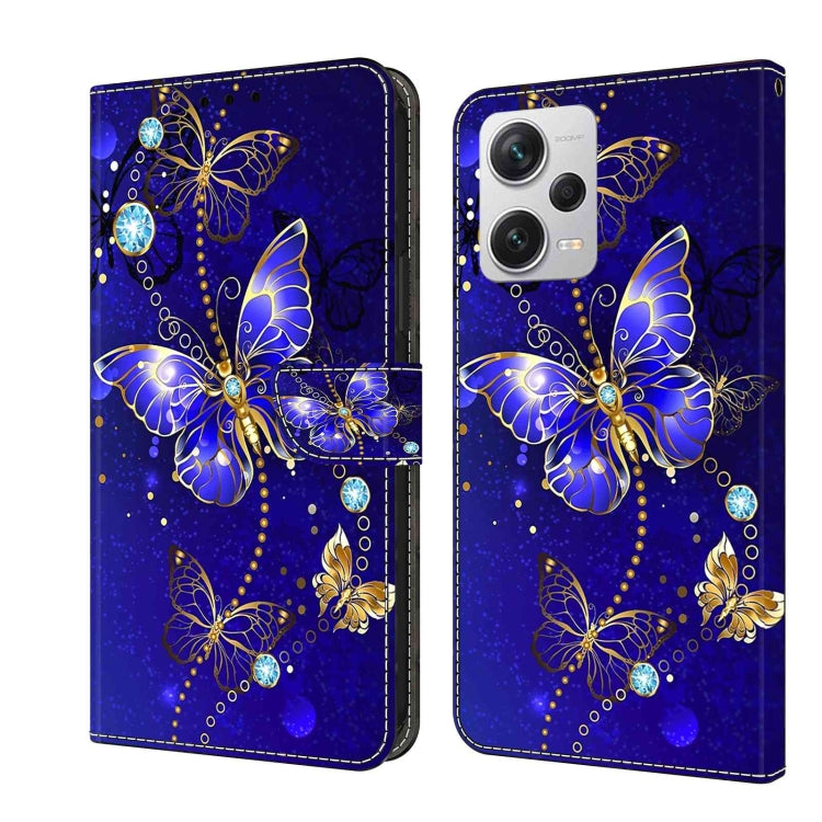 For Xiaomi Redmi Note 12 Pro+ Crystal 3D Shockproof Protective Leather Phone Case(Diamond Butterfly) - Xiaomi Cases by PMC Jewellery | Online Shopping South Africa | PMC Jewellery