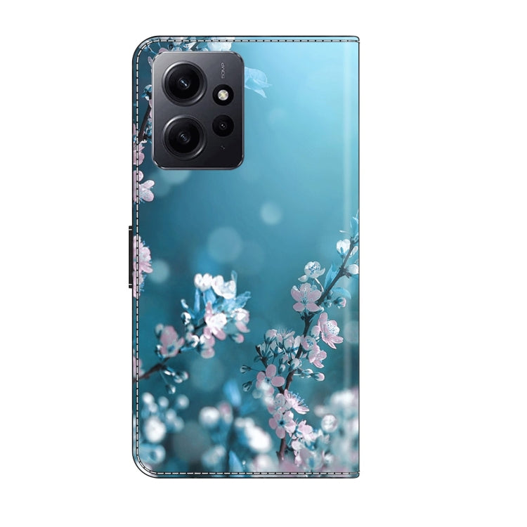 For Xiaomi Redmi Note 12 4G Crystal 3D Shockproof Protective Leather Phone Case(Plum Flower) - free shipping - PMC TechLife - Order now!