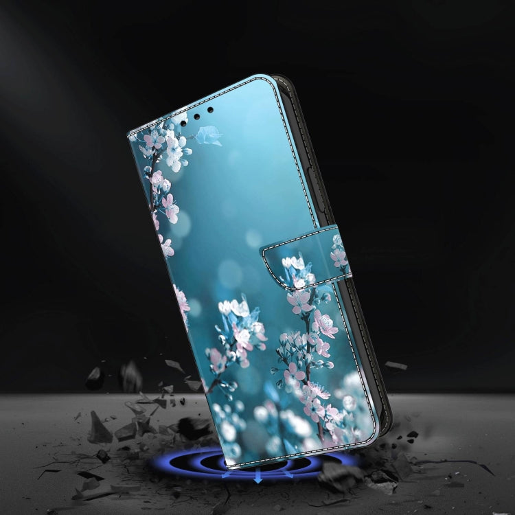 For Xiaomi Redmi Note 12 4G Crystal 3D Shockproof Protective Leather Phone Case(Plum Flower) - free shipping - PMC TechLife - Order now!
