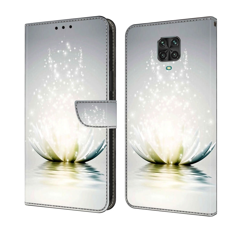 For Xiaomi Redmi Note 9 Pro Crystal 3D Shockproof Protective Leather Phone Case(Light Lotus) - free shipping - PMC TechLife - Order now!