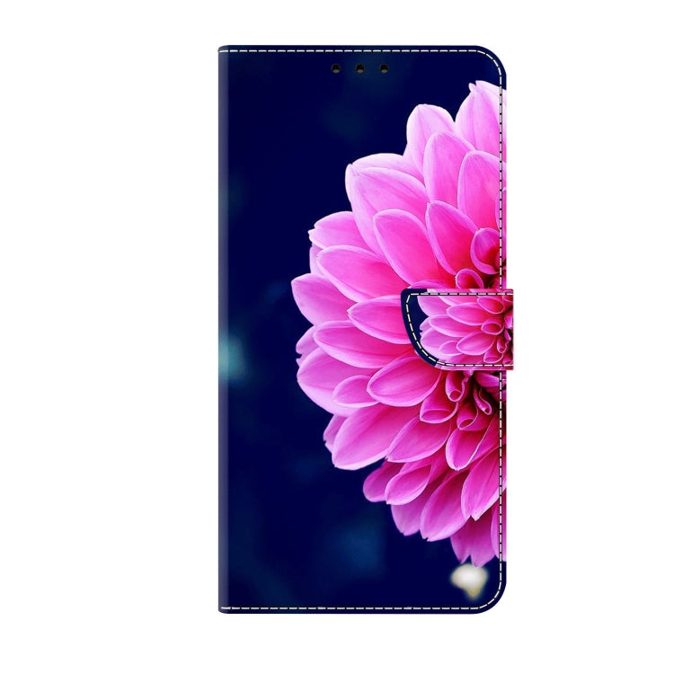 For Xiaomi Redmi Note 9 Pro Crystal 3D Shockproof Protective Leather Phone Case(Pink Petals) - Xiaomi Cases by PMC Jewellery | Online Shopping South Africa | PMC Jewellery