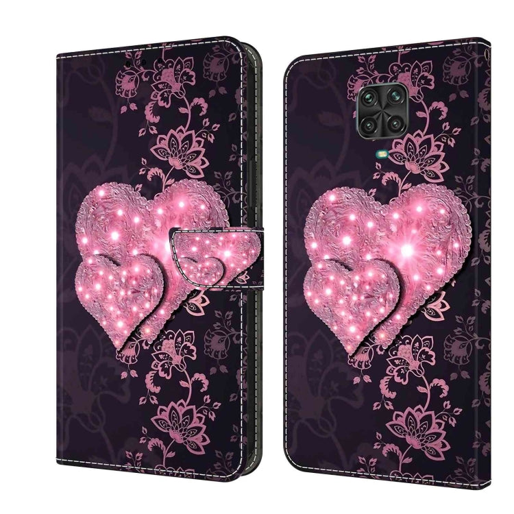 For Xiaomi Redmi Note 9 Pro Crystal 3D Shockproof Protective Leather Phone Case(Lace Love) - free shipping - PMC TechLife - Order now!