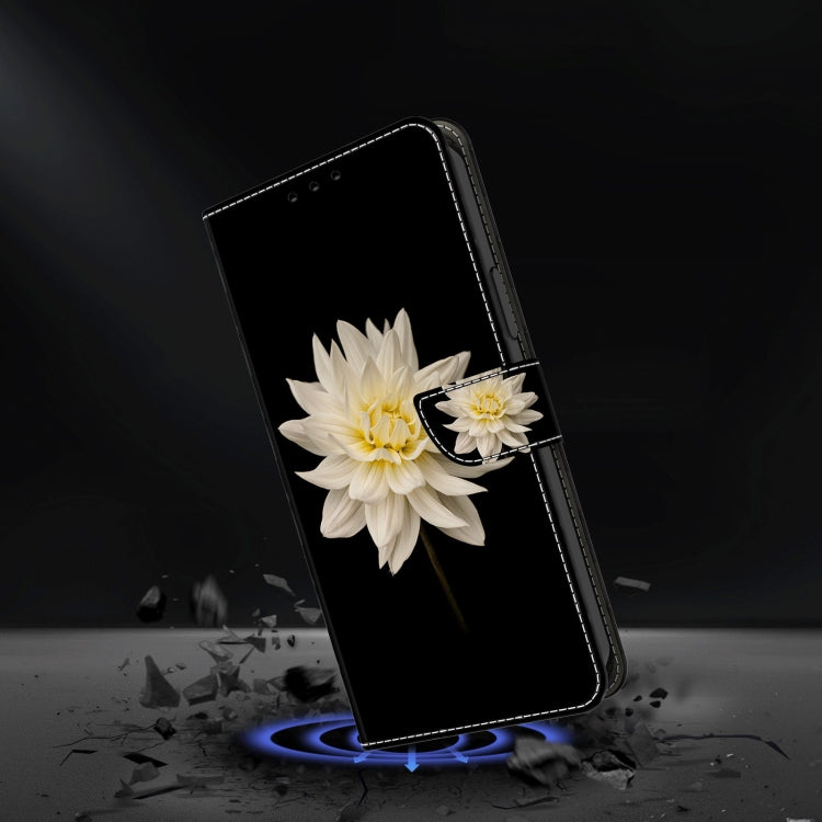 For Xiaomi 13 Lite Crystal 3D Shockproof Protective Leather Phone Case(White Flower) - free shipping - PMC TechLife - Order now!