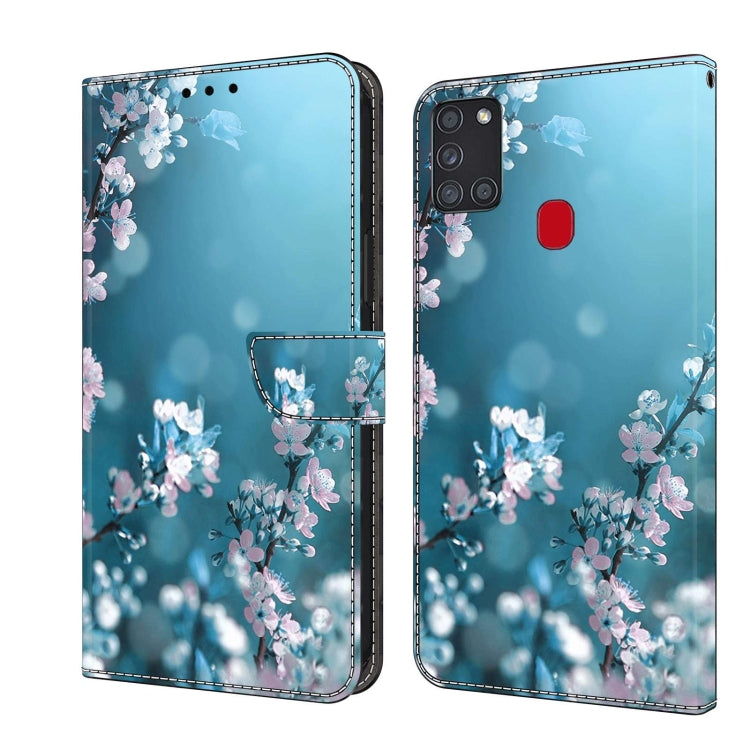 For Samsung Galaxy A21s Crystal 3D Shockproof Protective Leather Phone Case(Plum Flower) - free shipping - PMC TechLife - Order now!