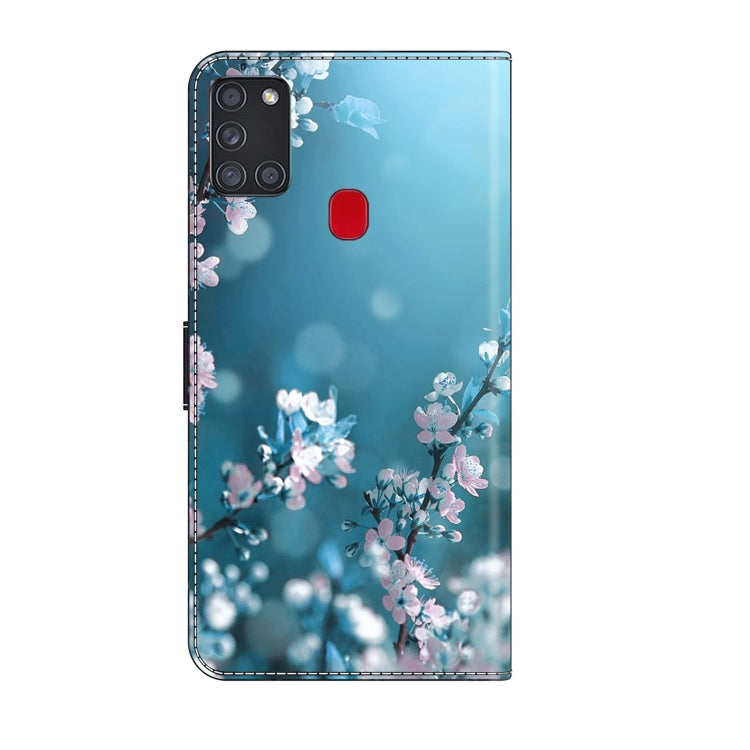 For Samsung Galaxy A21s Crystal 3D Shockproof Protective Leather Phone Case(Plum Flower) - free shipping - PMC TechLife - Order now!