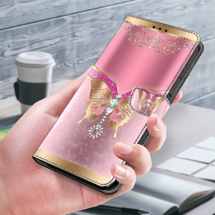 For Samsung Galaxy S8+ Crystal 3D Shockproof Protective Leather Phone Case(Pink Bottom Butterfly) - free shipping - PMC TechLife - Order now!