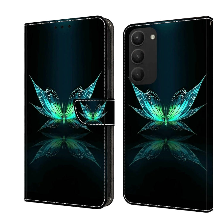 For Samsung Galaxy S23+ Crystal 3D Shockproof Protective Leather Phone Case(Reflection Dutterfly) - free shipping - PMC TechLife - Order now!