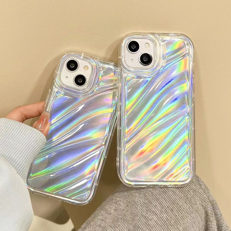 For iPhone 13 Laser Sequin Waves TPU Phone Case(Transparent) - iPhone 13 Cases by PMC Jewellery | Online Shopping South Africa | PMC Jewellery