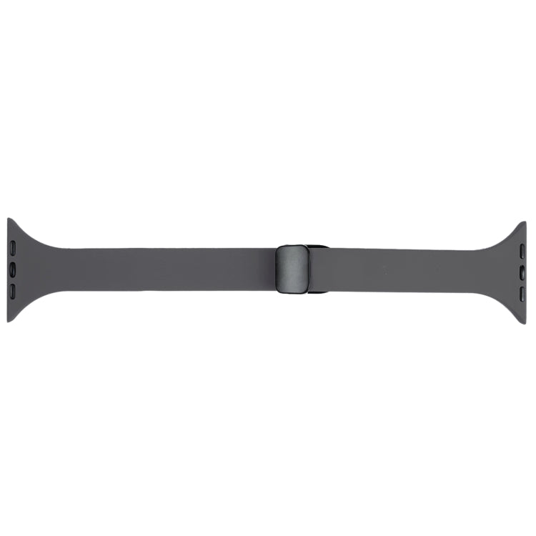 For Apple Watch 7 41mm Magnetic Buckle Slim Silicone Watch Band(Starry Grey) - Watch Bands by PMC Jewellery | Online Shopping South Africa | PMC Jewellery