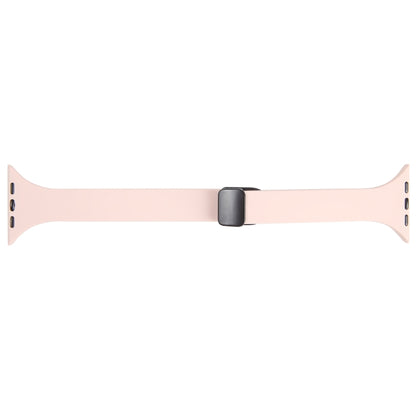 For Apple Watch SE 40mm Magnetic Buckle Slim Silicone Watch Band(Pink) - Watch Bands by PMC Jewellery | Online Shopping South Africa | PMC Jewellery