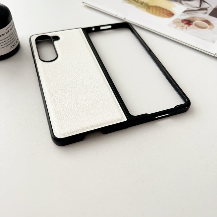 For Samsung Galaxy Z Fold5 Litchi Texture PC +TPU Shockproof Phone Case(Pink) - free shipping - PMC TechLife - Order now!