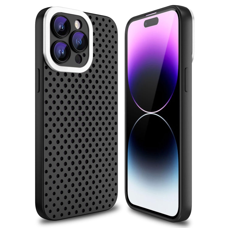 For iPhone 14 Pro Max Hollow Heat Dissipation TPU Phone Case(Black) - iPhone 14 Pro Max Cases by PMC Jewellery | Online Shopping South Africa | PMC Jewellery