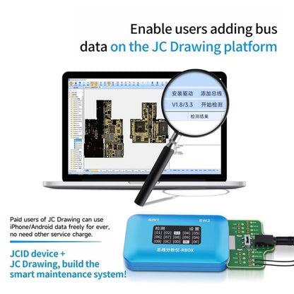 JCID Rbox Bus Analyzer for iPhone and Android Signal Faults Detection - Test Tools by JC | Online Shopping South Africa | PMC Jewellery