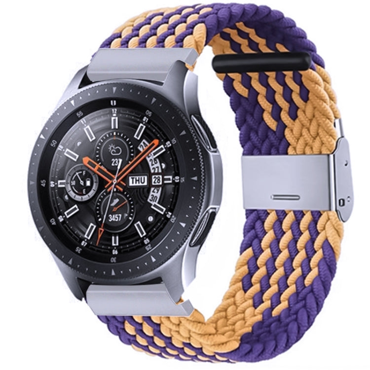 18mm Nylon Braided Metal Buckle Watch Band(Purple Gold) - Watch Bands by PMC Jewellery | Online Shopping South Africa | PMC Jewellery