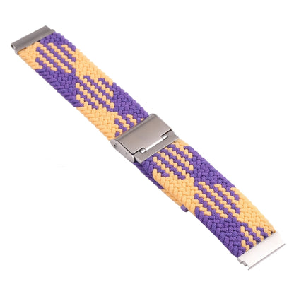 18mm Nylon Braided Metal Buckle Watch Band(Purple Gold) - Watch Bands by PMC Jewellery | Online Shopping South Africa | PMC Jewellery