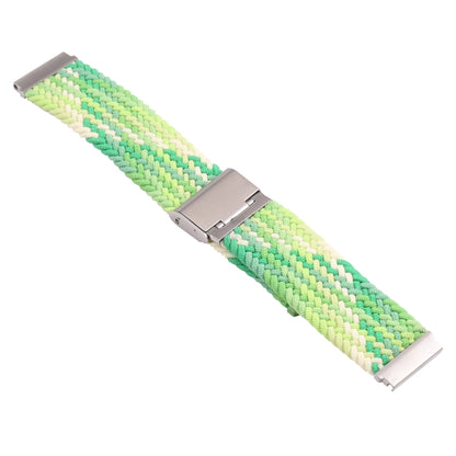 18mm Nylon Braided Metal Buckle Watch Band(Turquoise) - Watch Bands by PMC Jewellery | Online Shopping South Africa | PMC Jewellery