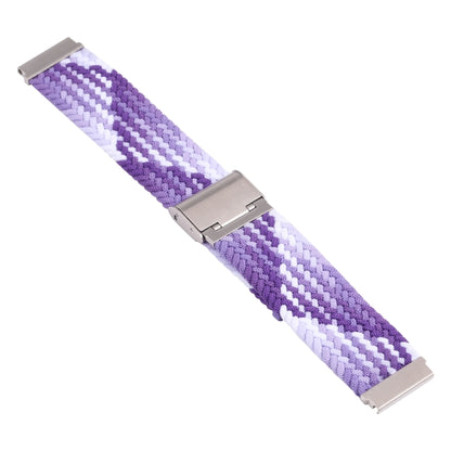 18mm Nylon Braided Metal Buckle Watch Band(Z Purple) - Watch Bands by PMC Jewellery | Online Shopping South Africa | PMC Jewellery