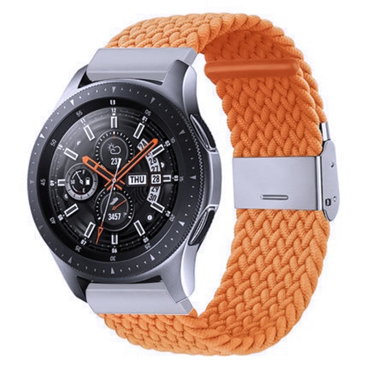 18mm Nylon Braided Metal Buckle Watch Band(Orange) - Watch Bands by PMC Jewellery | Online Shopping South Africa | PMC Jewellery